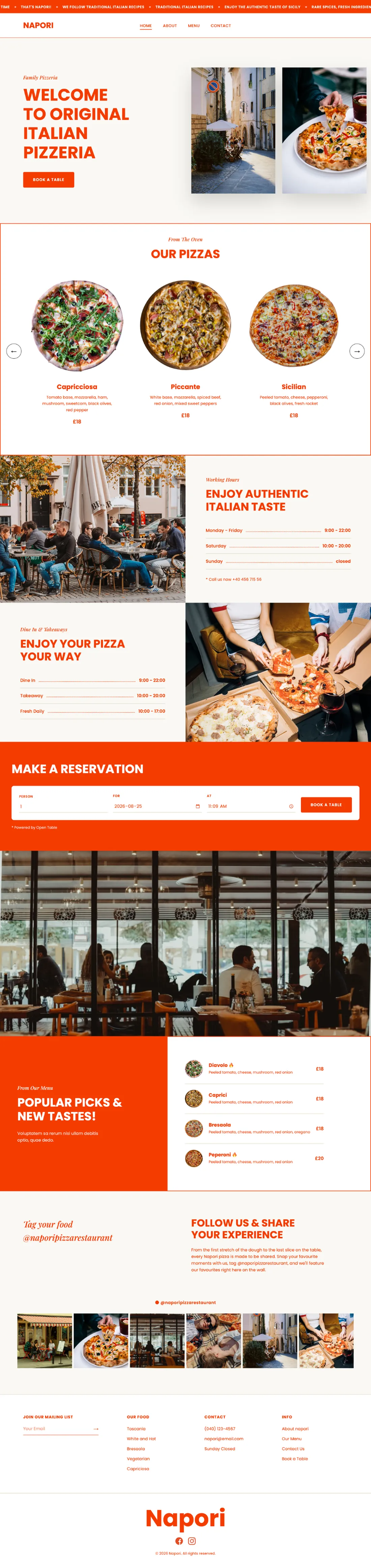Marigold full website preview