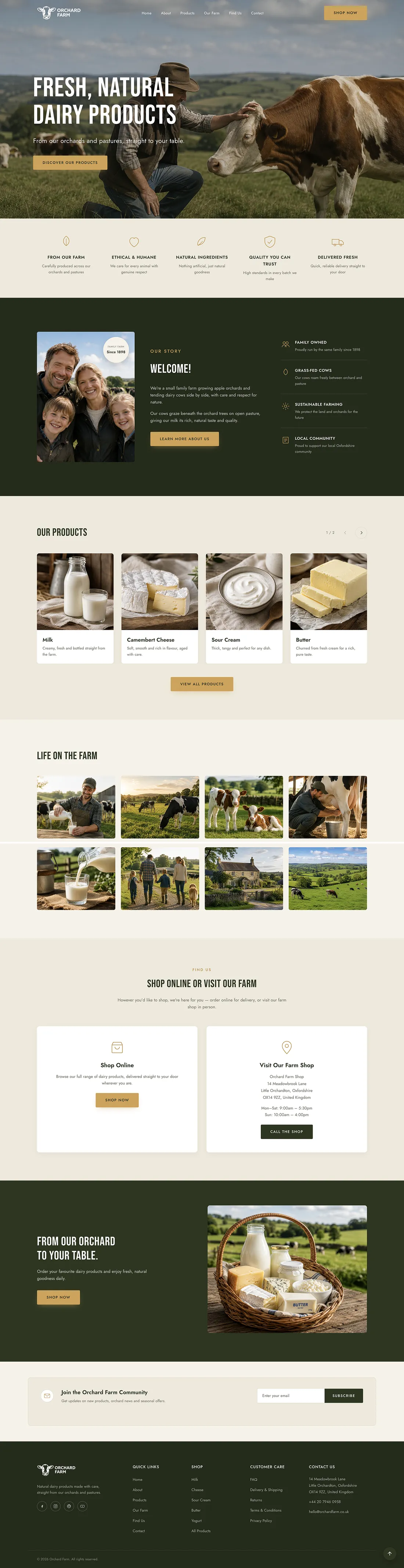 Orchard full website preview